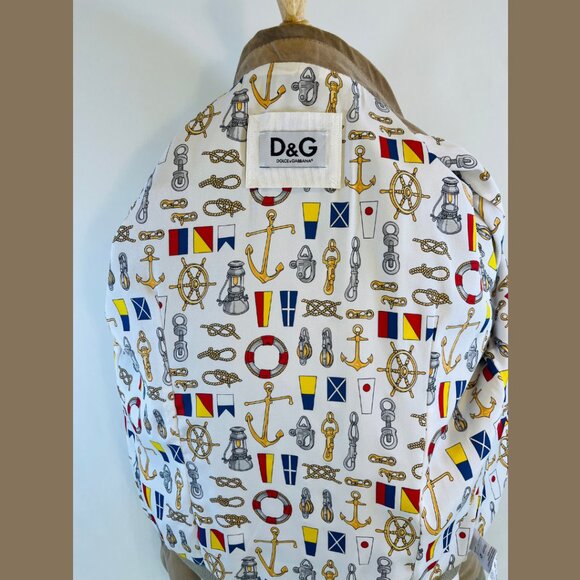 D&G Women's Tan Suede Bomber Style Jacket - Women Italian Size 44 - Picture 15 of 16